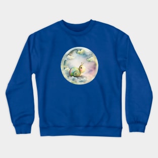 Cute snail, cartoon character Crewneck Sweatshirt